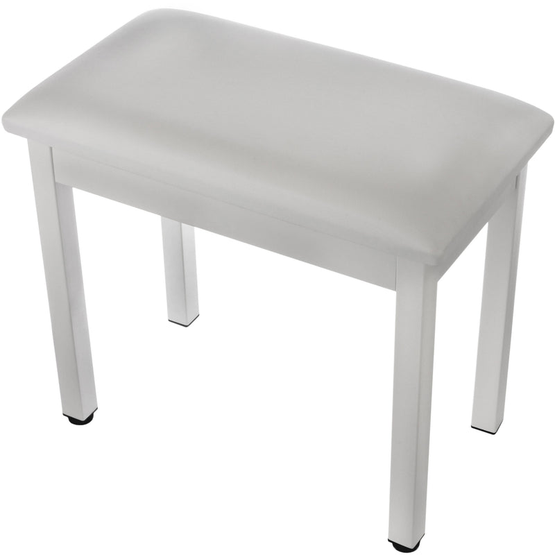 Auray PBM-FW Metal Frame Piano Bench (White)