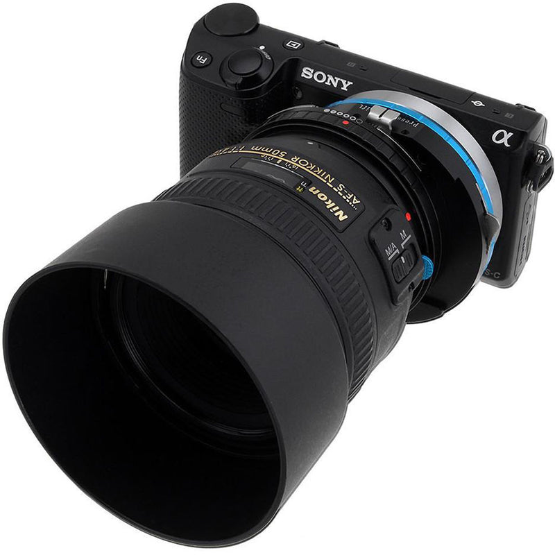 FotodioX Pro Shift Lens Mount Adapter for Nikon G-Type F-Mount Lens to Sony E-Mount Camera