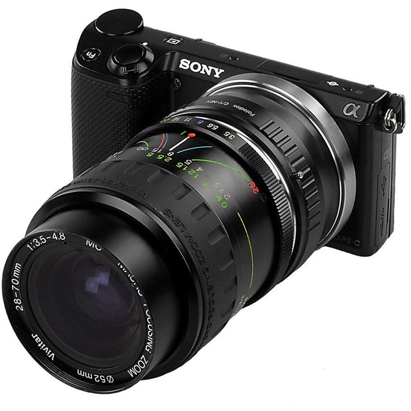 FotodioX Mount Adapter for Contax/Yashica Lens to Sony E-Mount Camera