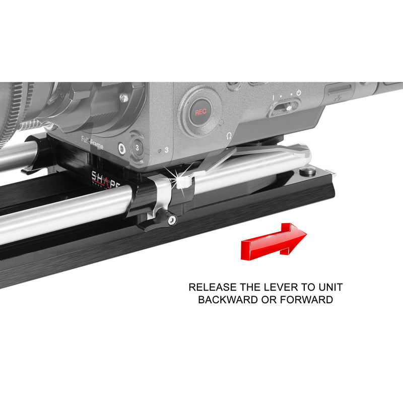 SHAPE Bridge Plate 15mm Studio Arri Standard And 12" Dovetail Plate