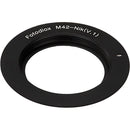 FotodioX Lens Mount Adapter for M42 Type 2 Screw Mount SLR Lens to Nikon F Mount SLR Camera Body