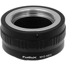 FotodioX Lens Mount Adapter for M42 Type 2 42mm X1 Screw Mount to Sony Alpha E-Mount (Mirrorless)