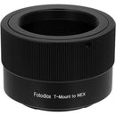 FotodioX Lens Mount Adapter for T-Mount T/T-2 Screw Mount SLR Lens to Sony Alpha E-Mount Mirrorless Camera Body