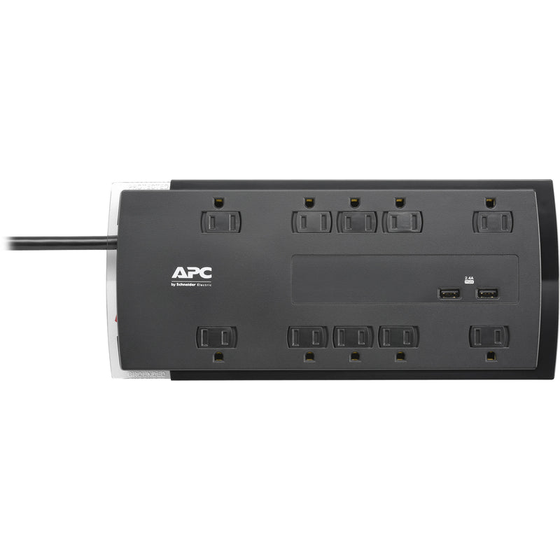 APC Performance SurgeArrest 10-Outlet Surge Protector with USB Charging (6', 120V, Black)