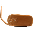 MegaGear Leather Camera Case with Strap for Panasonic Lumix ZS200, TZ200, Leica C-Lux (Light Brown)