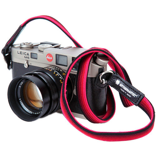 Artisan & Artist Silk Cord Camera Strap (Artistic Gradation Black X Red)