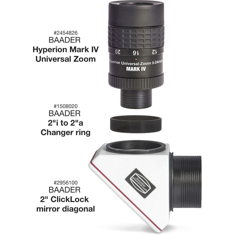 Alpine Astronomical Baader Hyperion 8-24 mm Mark IV Zoom Eyepiece (1.25"/2")