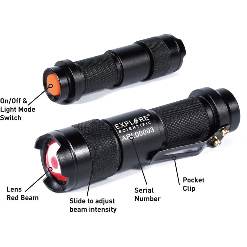 Explore Scientific Astro R-Lite Red Astronomy LED Flashlight