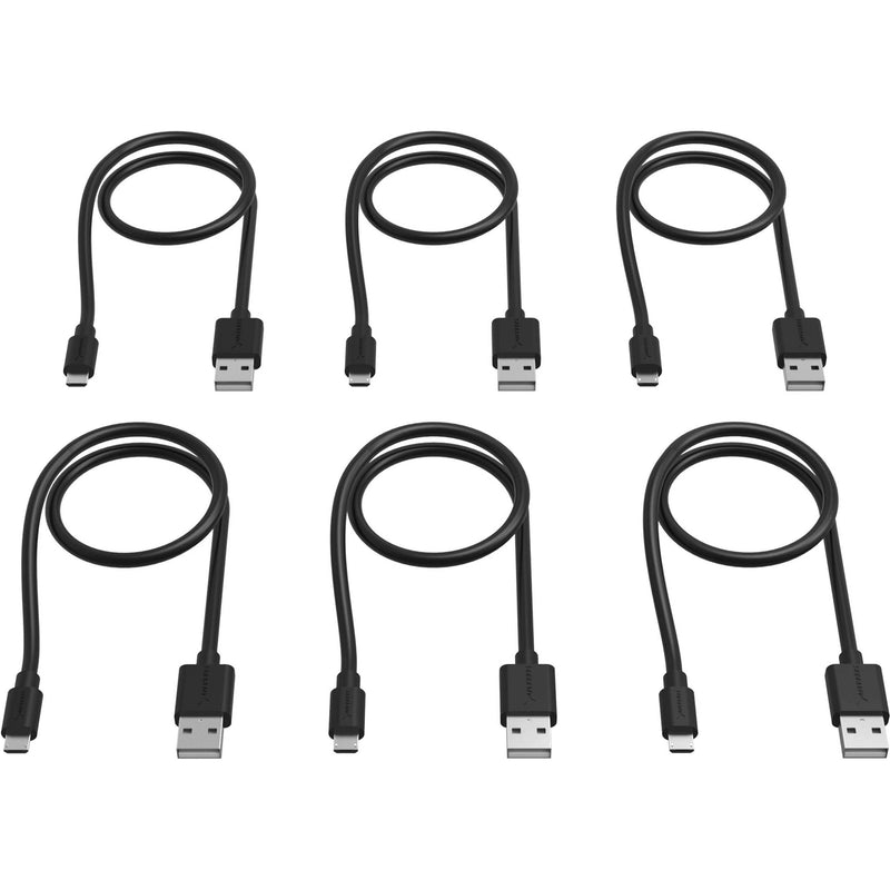 Sabrent USB 2.0 to Micro USB Sync and Charge Cable 6x1' (Black)