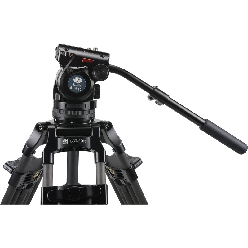 Sirui BCT-2203 Carbon Fiber Tripod & BCH-10 Video Head Bundle