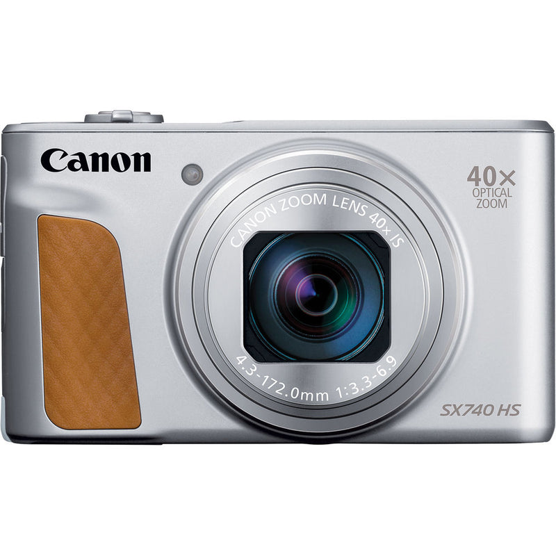 Canon PowerShot SX740 HS Digital Camera with Accessories Kit (Silver)