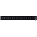 CyberPower Rackbar Surge Protector:3600 J/120 V/NEMA 5-15P Plug/12 NEMA 5-15R(4 Front,8 Rear)1U/15"Cord