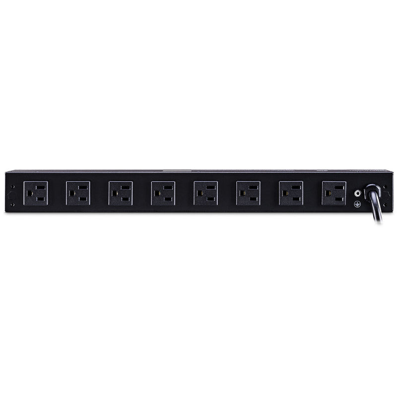 CyberPower Rackbar Surge Protector:3600 J/120 V/NEMA 5-15P Plug/12 NEMA 5-15R(4 Front,8 Rear)1U/15"Cord