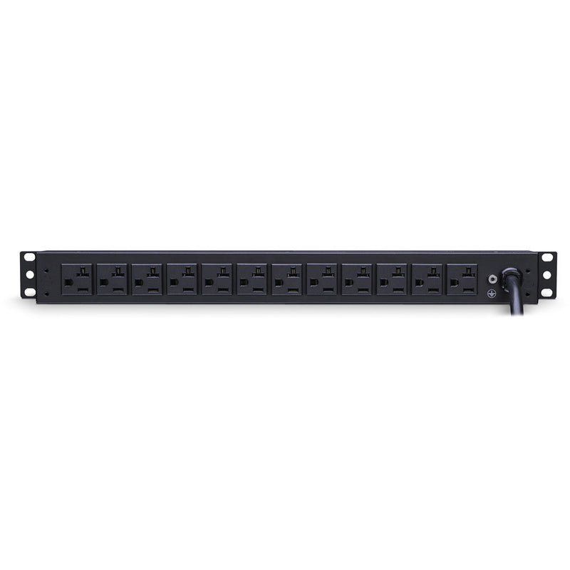 CyberPower Rackbar Surge Protector:1800 J/120 V/NEMA 5-20P TwistLock Plug/18 NEMA 5-20R(6 Front,12 Rear)1U/15"C