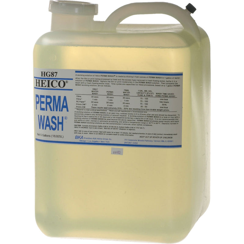 Heico Perma Wash (Liquid) for Black & White Film & Paper - 5 Gallons