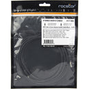 Rocstor Slim 3.5mm Male to 3.5mm Male Stereo Audio Cable (6', Black)