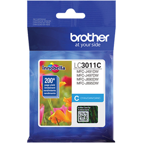 Brother LC3011 Standard-Yield Ink Cartridge (Cyan)