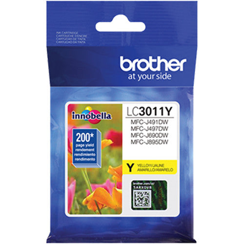 Brother LC3011 Standard-Yield Ink Cartridge (Yellow)