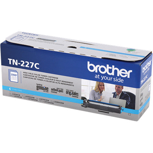 Brother TN227C High-Yield Toner Cartridge (Cyan)