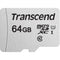 Transcend 64GB 300S UHS-I microSDXC Memory Card with SD Adapter