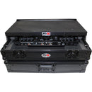 ProX Flight Case for Pioneer DDJ-SR2 Controller with Laptop Shelf and LED Kit (Black-on-Black)