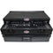 ProX Flight Case for Pioneer DDJ-SR2 Controller with Laptop Shelf and LED Kit (Black-on-Black)