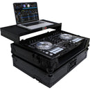 ProX Flight Case for Pioneer DDJ-SR2 Controller with Laptop Shelf and LED Kit (Black-on-Black)