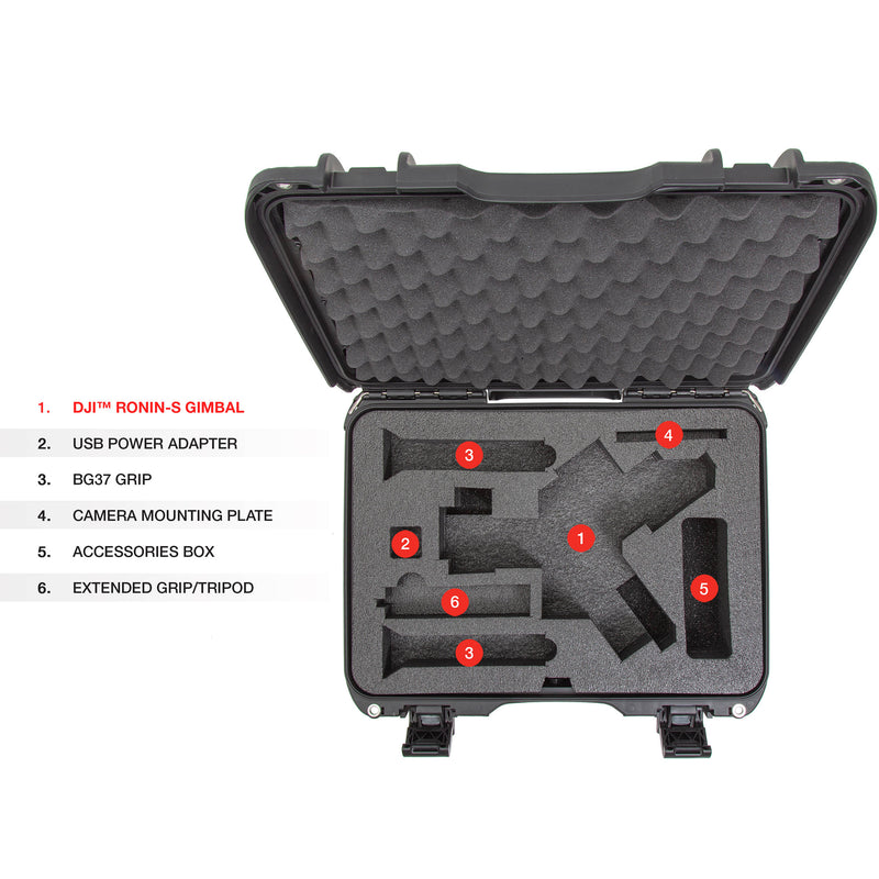 Nanuk 923 Case for DJI Ronin-S Gimbal (Black)