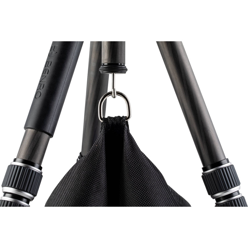 Benro Tripster Travel Tripod (1 Series, Black, Carbon Fiber)