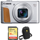 Canon PowerShot SX740 HS Digital Camera with Accessories Kit (Silver)