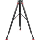 Sachtler flowtech 100 MS Carbon Fiber Tripod with Mid-Level Spreader & Rubber Feet