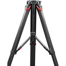 Sachtler flowtech 100 MS Carbon Fiber Tripod with Mid-Level Spreader & Rubber Feet