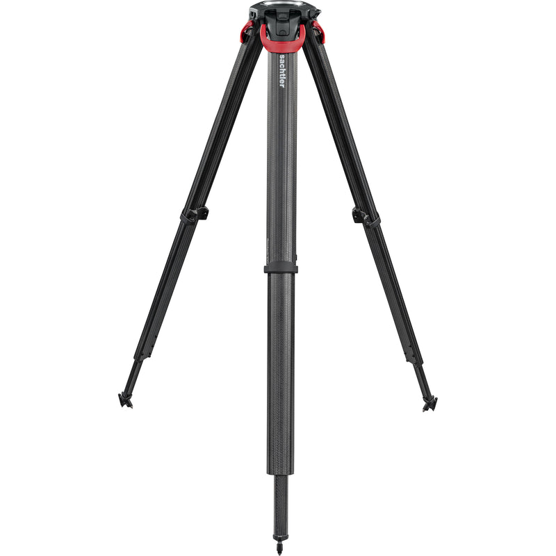 Sachtler flowtech 100 MS Carbon Fiber Tripod with Mid-Level Spreader & Rubber Feet