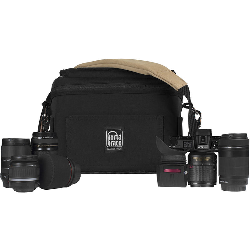 PortaBrace Messenger Bag for Nikon Z6 and Z7 Mirrorless Cameras (Black)