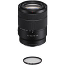 Sony E 18-135mm f/3.5-5.6 Lens with Circular Polarizer Filter Kit