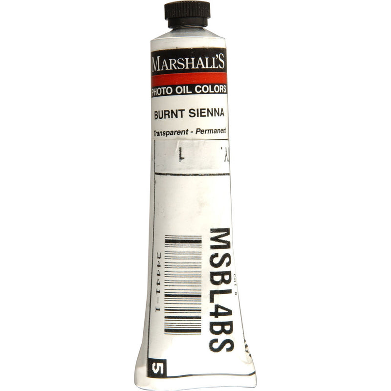 Marshall Retouching Oil Color Paint: Burnt Sienna - 3/4x4" Tube