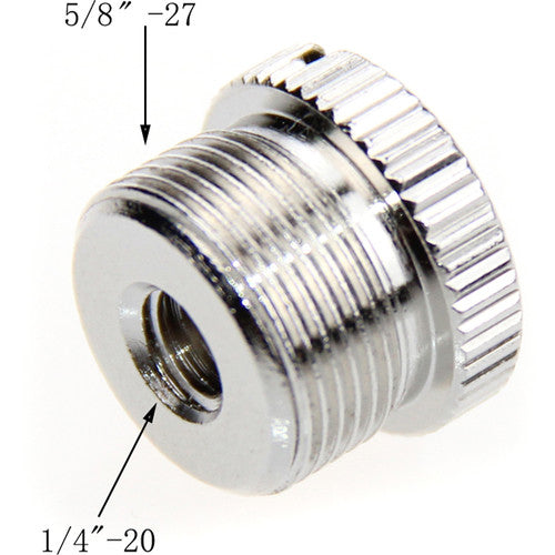 CAMVATE 5/8"-27 Male to 1/4"-20 Female Microphone Screw Adapter