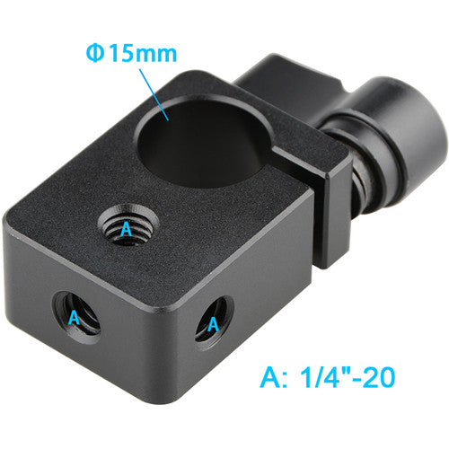 CAMVATE 15mm Rod Clamp (Black Lever)