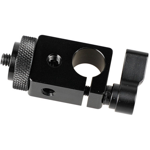 CAMVATE 15mm Single Rod Clamp with 1/4"-20 Screw Mount Adapter (Black Lever)