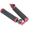 CAMVATE Handgrips with 15mm Rod Clamps (Set of 2, Red)