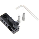 CAMVATE 15mm Rod Clamp with Multiple 1/4"-20 Threads (Black Lever)