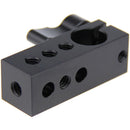 CAMVATE 15mm Rod Clamp with Multiple 1/4"-20 Threads (Black Lever)