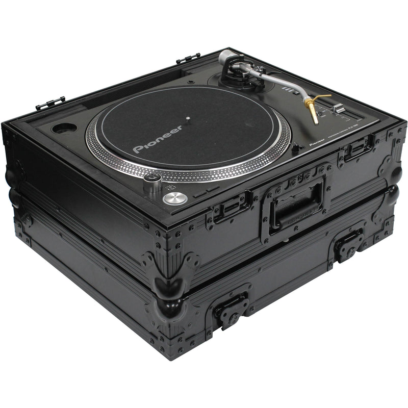 Odyssey Innovative Designs Black Label Universal Case for Technics 1200 Style DJ Turntables