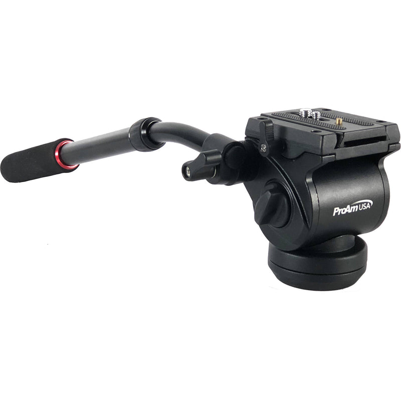 ProAm USA Professional Fluid Tripod Head V2 - 3/8" Mount