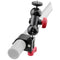 CAMVATE Swivel Arm with Monitor Mount and 25mm Rod Clamp (Red Levers)