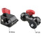 CAMVATE Swivel Arm with Monitor Mount and 25mm Rod Clamp (Red Levers)