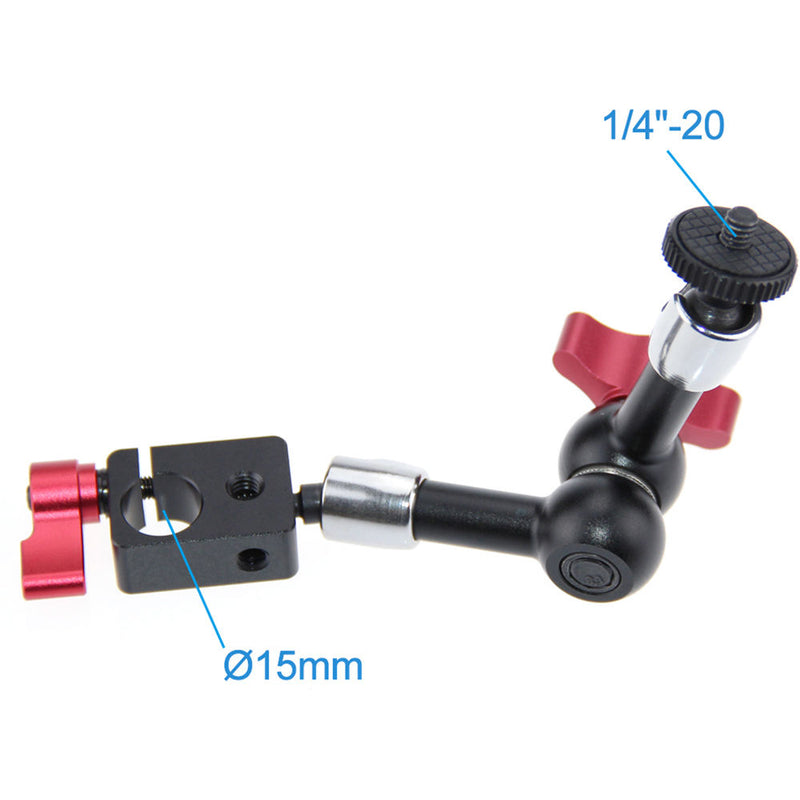 CAMVATE Articulating Magic Arm with 15mm Rod Clamp (7")