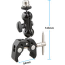 CAMVATE Crab Clamp with 360&deg; Ball Head for Microphone