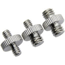 CAMVATE Male-to-Male Screw Adapter Set (3 Adapters)