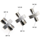 CAMVATE Male-to-Male Screw Adapter Set (3 Adapters)